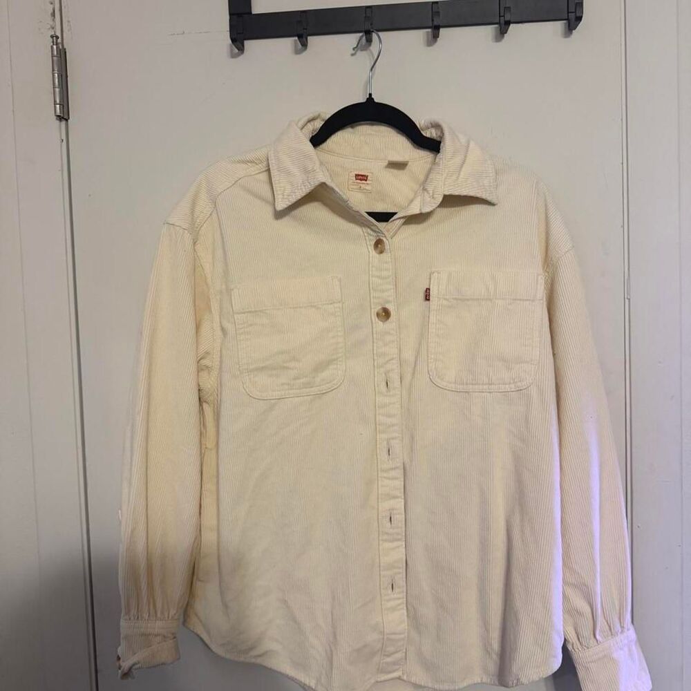 Levi-s Women's Cream and Yellow Shirt
